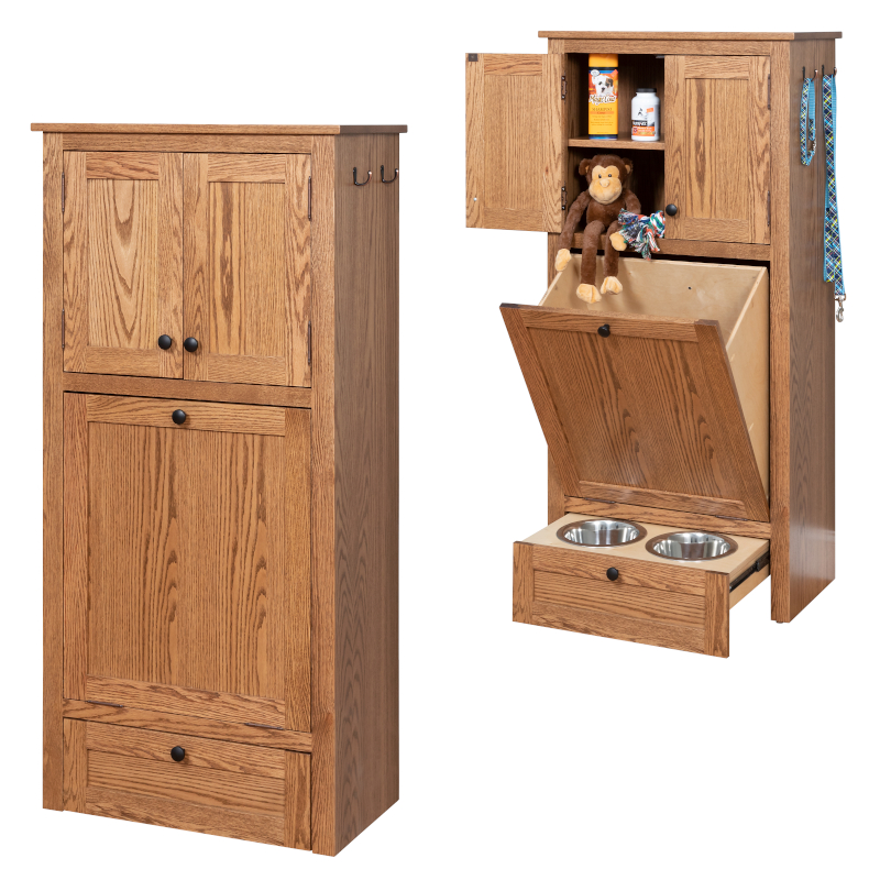 Mission Deluxe Storage Cabinet and Feeder